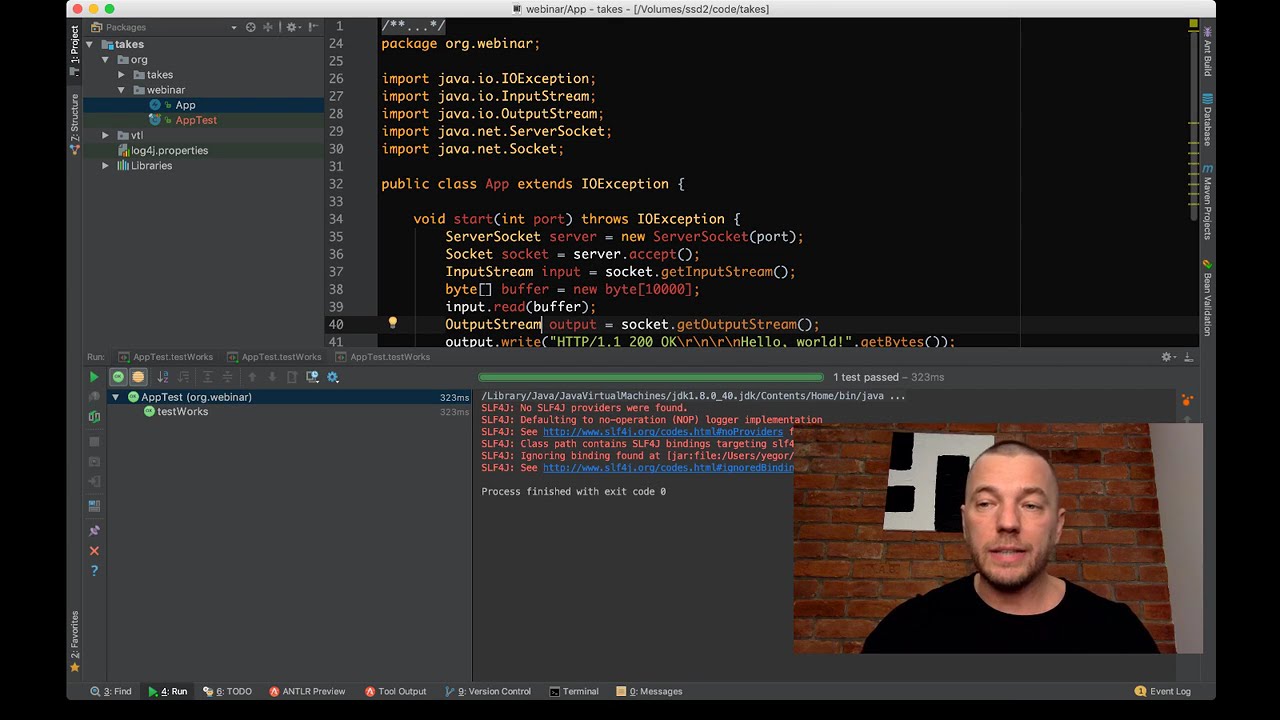A practical example of making an object-oriented HTTP server in Java (webinar #42)