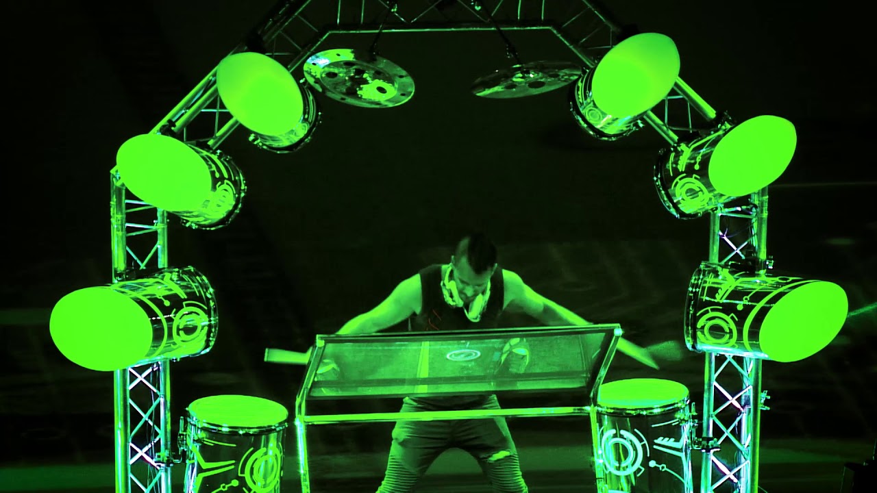 Percussia and the Drumbots put on Epic intermmision performance!