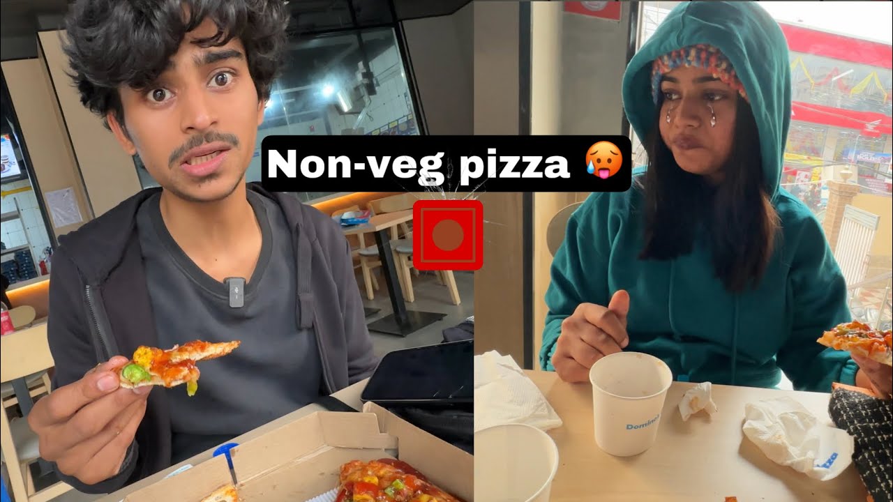 Non-veg wala pizza kha liya 😢?