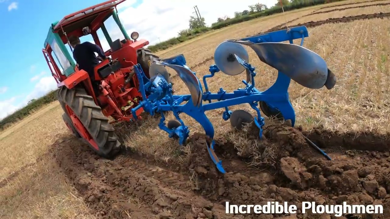 1965 Nuffield D4 10/85 5.2 Litre 6-Cyl Diesel Tractor (85 HP) with Ransomes Plough KVAC Hilton 2025