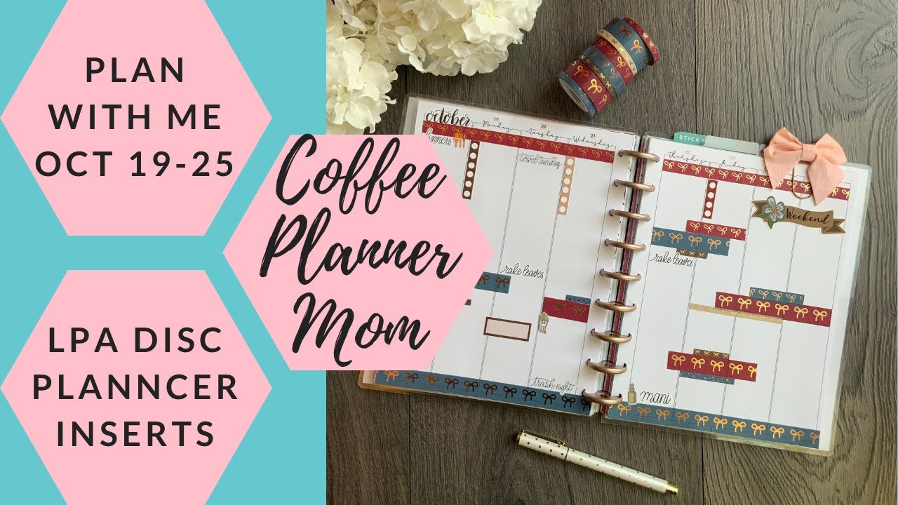 Plan With Me: October 19-25 in Lights Planner Action Classic Happy Planner Inserts