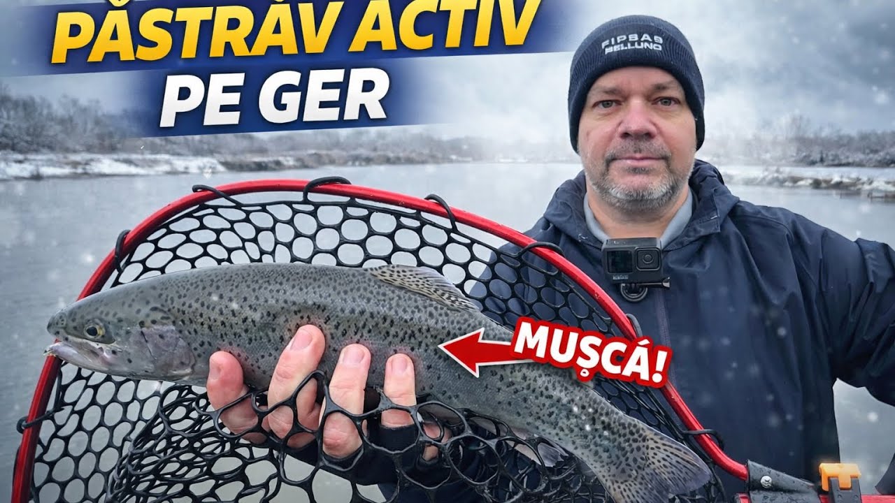 Pescuit la păstrăv pe ger – pește activ și capturi frumoase	