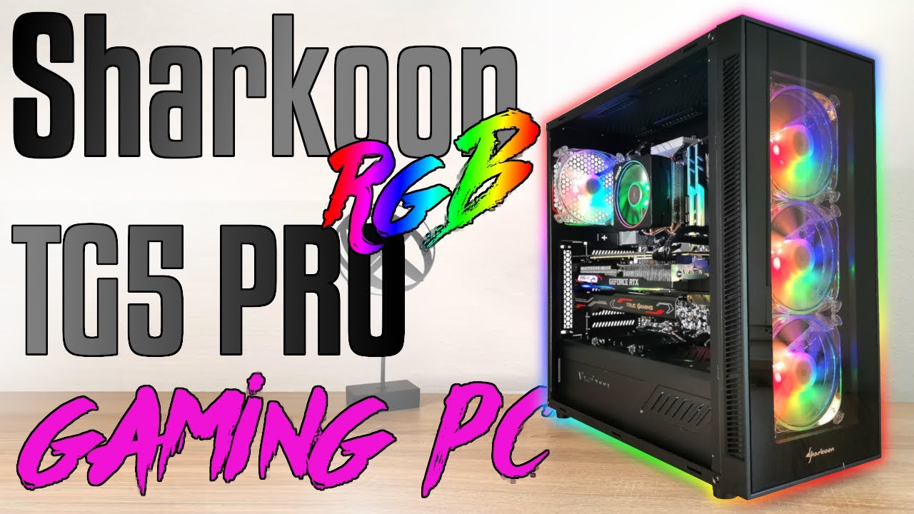 1350&euro; - NEW Sharkoon TG5 PRO RGB, RYZEN 3700x, 2070S, B450, Benchmark, Gaming PC bauen, Zusammenbau