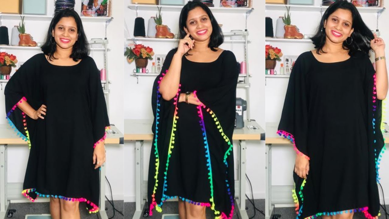stylish kaftan top cutting and stitching