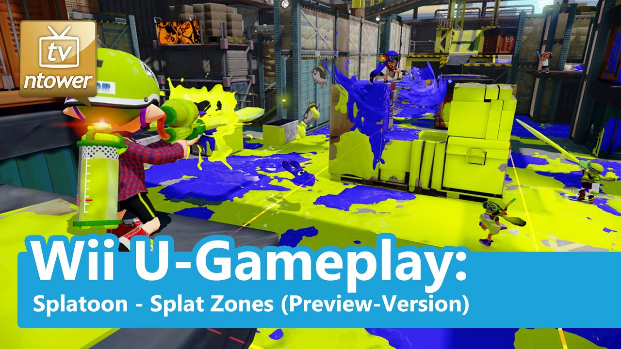Wii U-Gameplay: Splatoon - Splat Zones (Preview-Version)