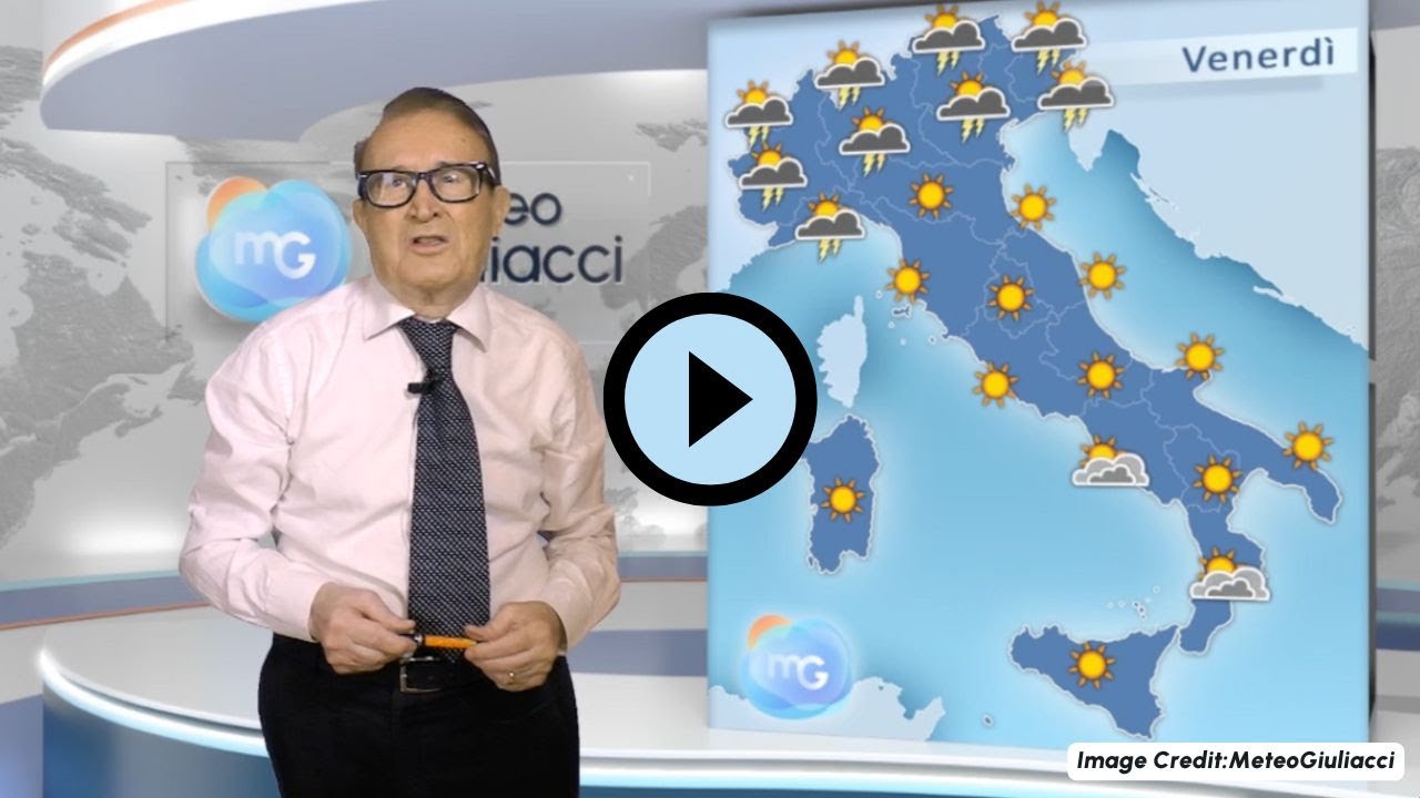 Previsioni meteo per venerd&igrave; 12 settembre. Temporali al Nord