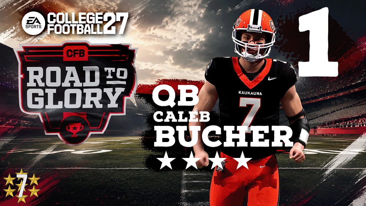 Road to Glory: Caleb Bucher QB | College Football 27 PC | Livestream 1