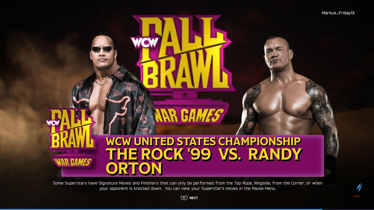 Randy🐍Orton vs The Rock'99
