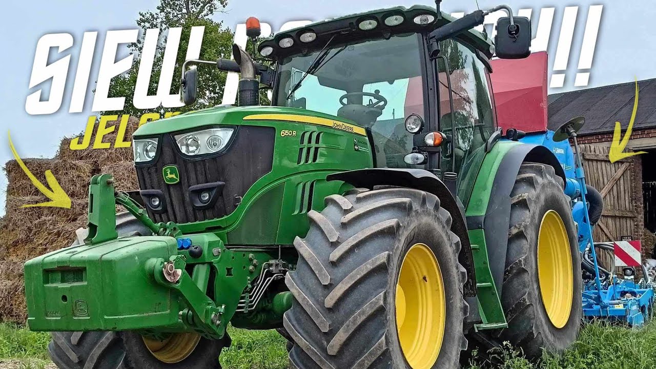 🇵🇱SIEWY PSZENICY 2023!!🌱 John Deere 6150R & Lekmen Solitair 8 ✔️Engine Sound✔️ Wielkopolska
