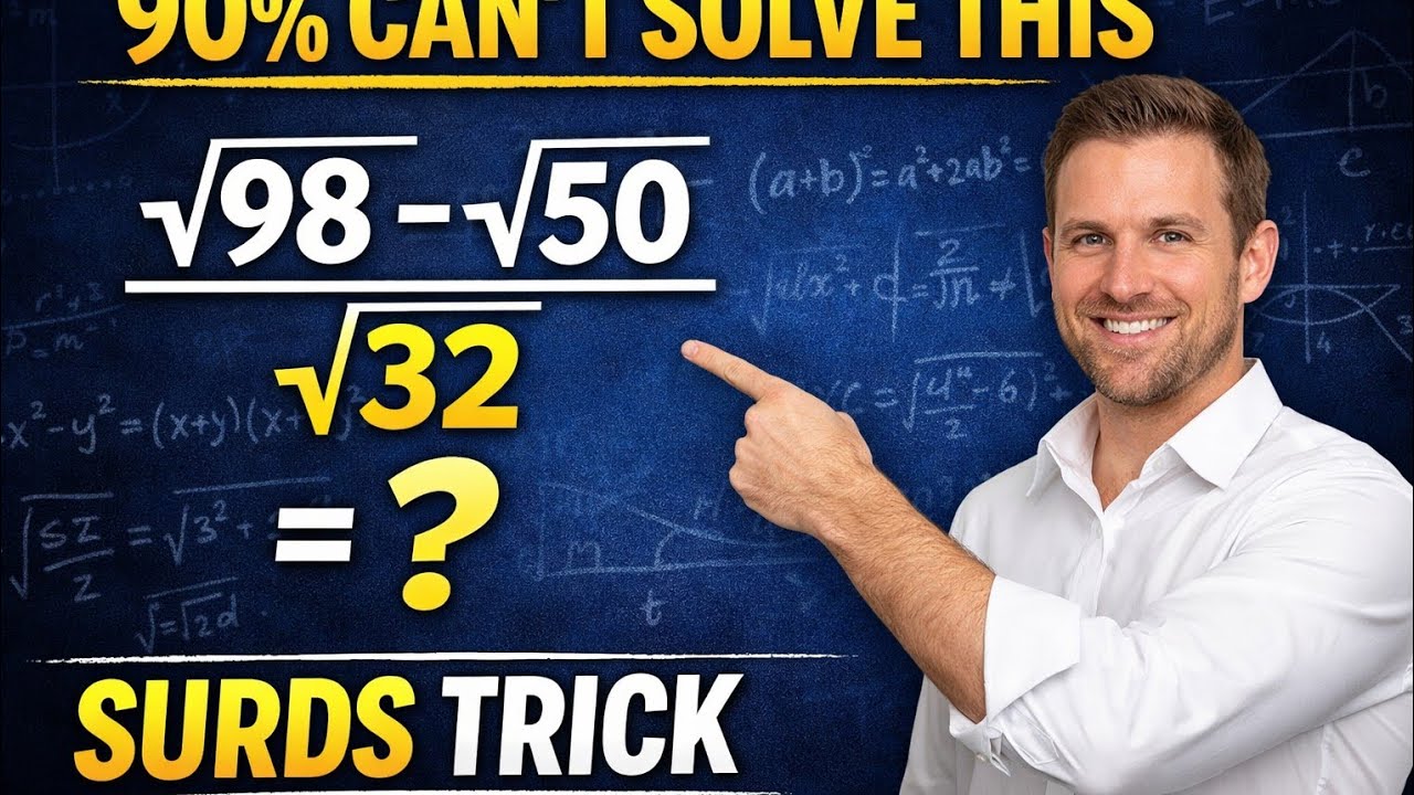 Surds Made Easy: The Simple Trick to Simplify Roots in Seconds!