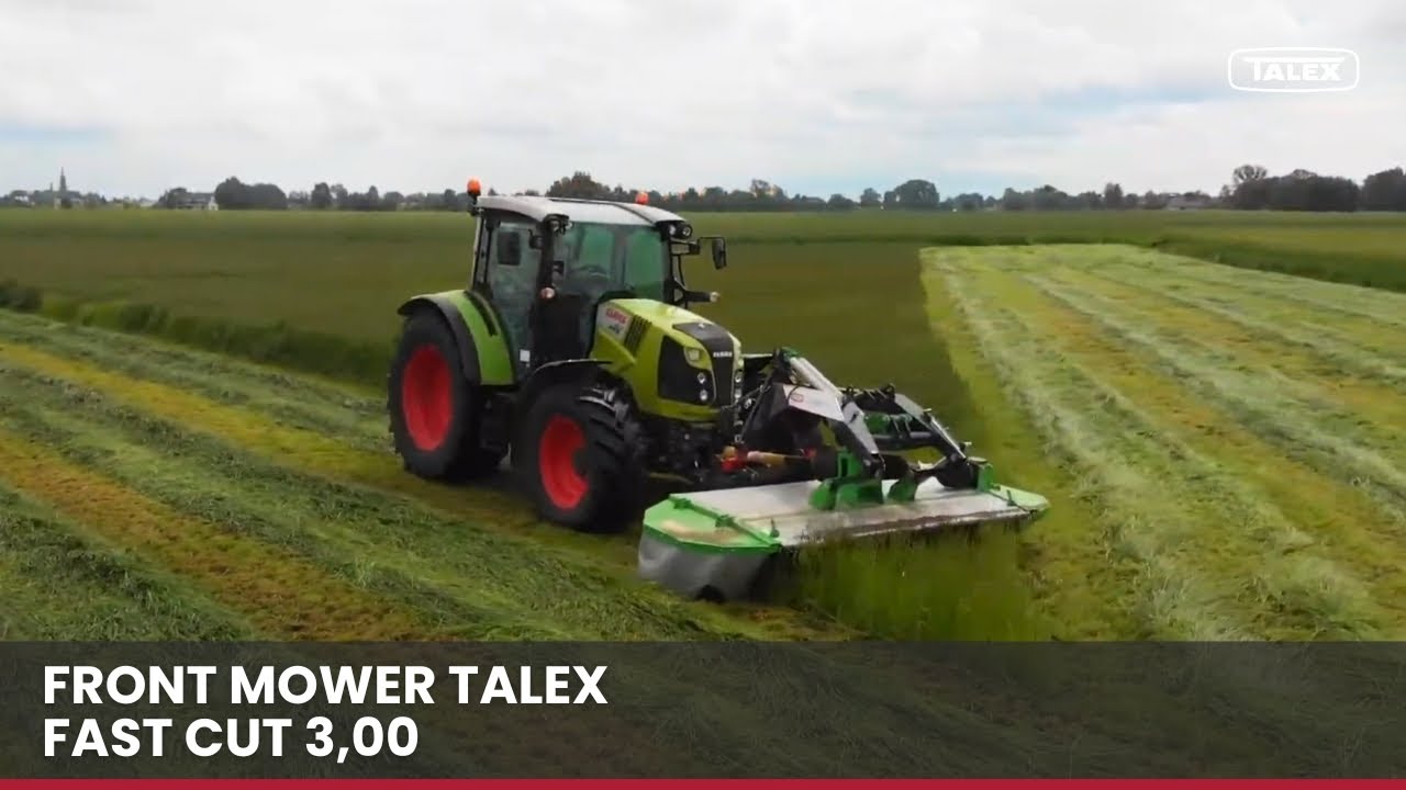 Demonstration of the Fast Cut front mower TALEX