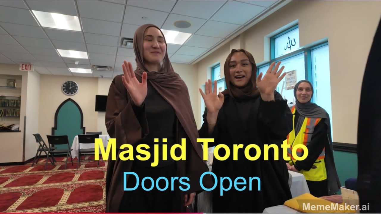 Doors Open  Masjid Toronto. Good people, good food,& good learning @shahikitchenvlogs3463