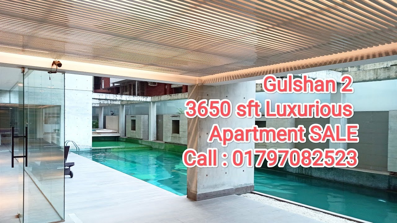 Gulshan 2 | Road 104 | 3650 sft |Swimming pool | Gym |Central A/C | 4 bed | Property Shop BD | Ep-49