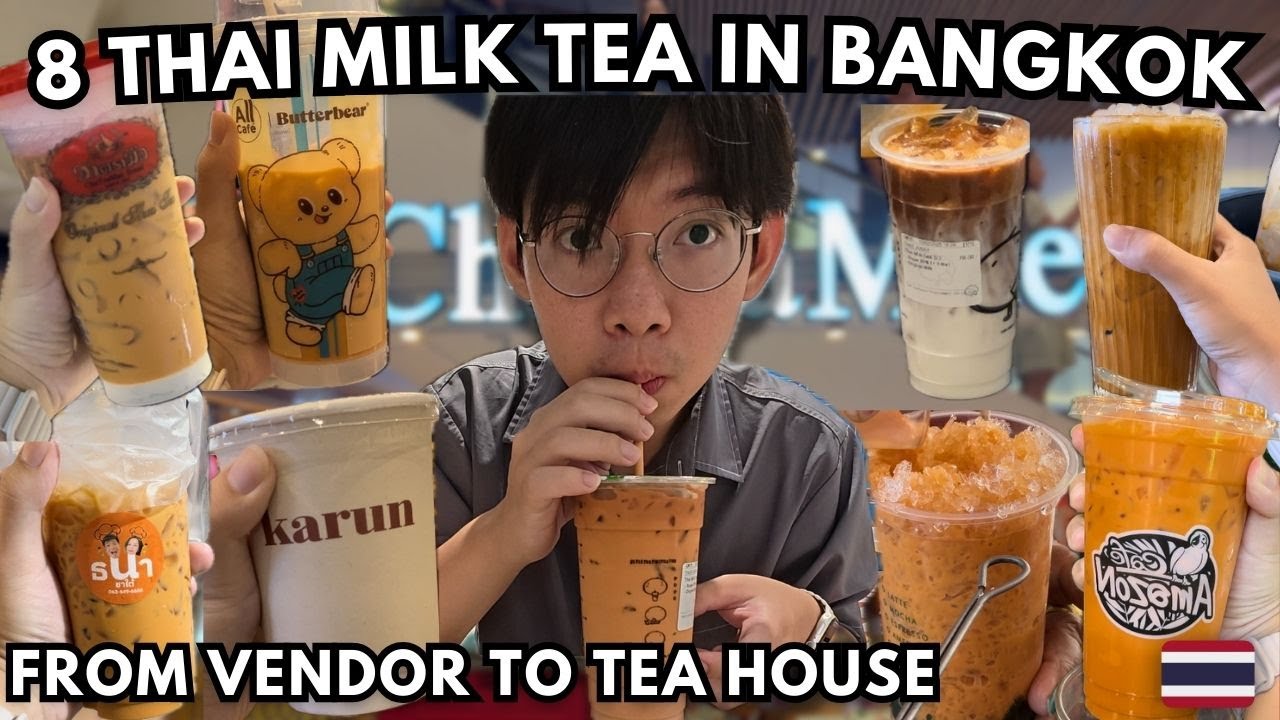 I Tried 8 Different Thai Tea Shops In Bangkok,Thailand And This One Blew My Mind🇹🇭!