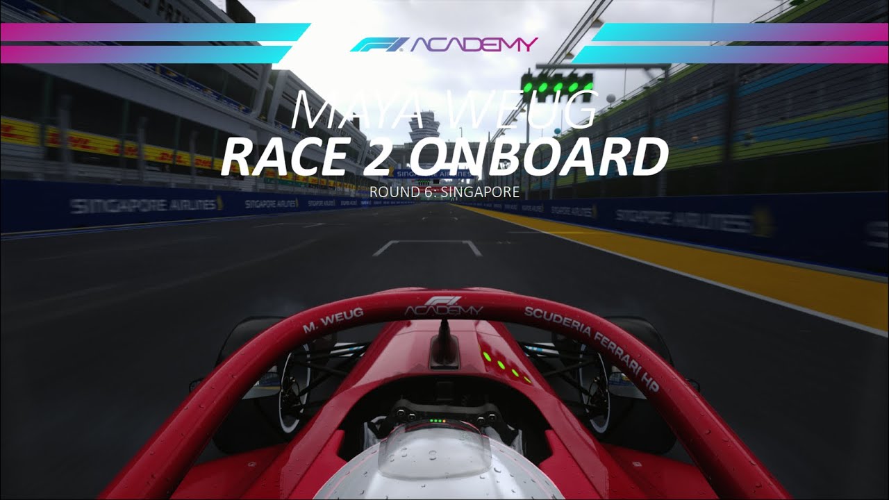 Maya Weug Race Onboard - 2025 Singapore Grand Prix F1 Academy Race 2 | Assetto Corsa