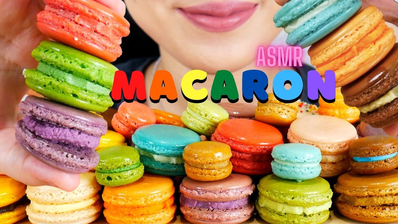 ASMR MACARON WARNA WARNI | SUPER CRUNCHY EATING SOUNDS | ASMR INDONESIA | NO TALKING
