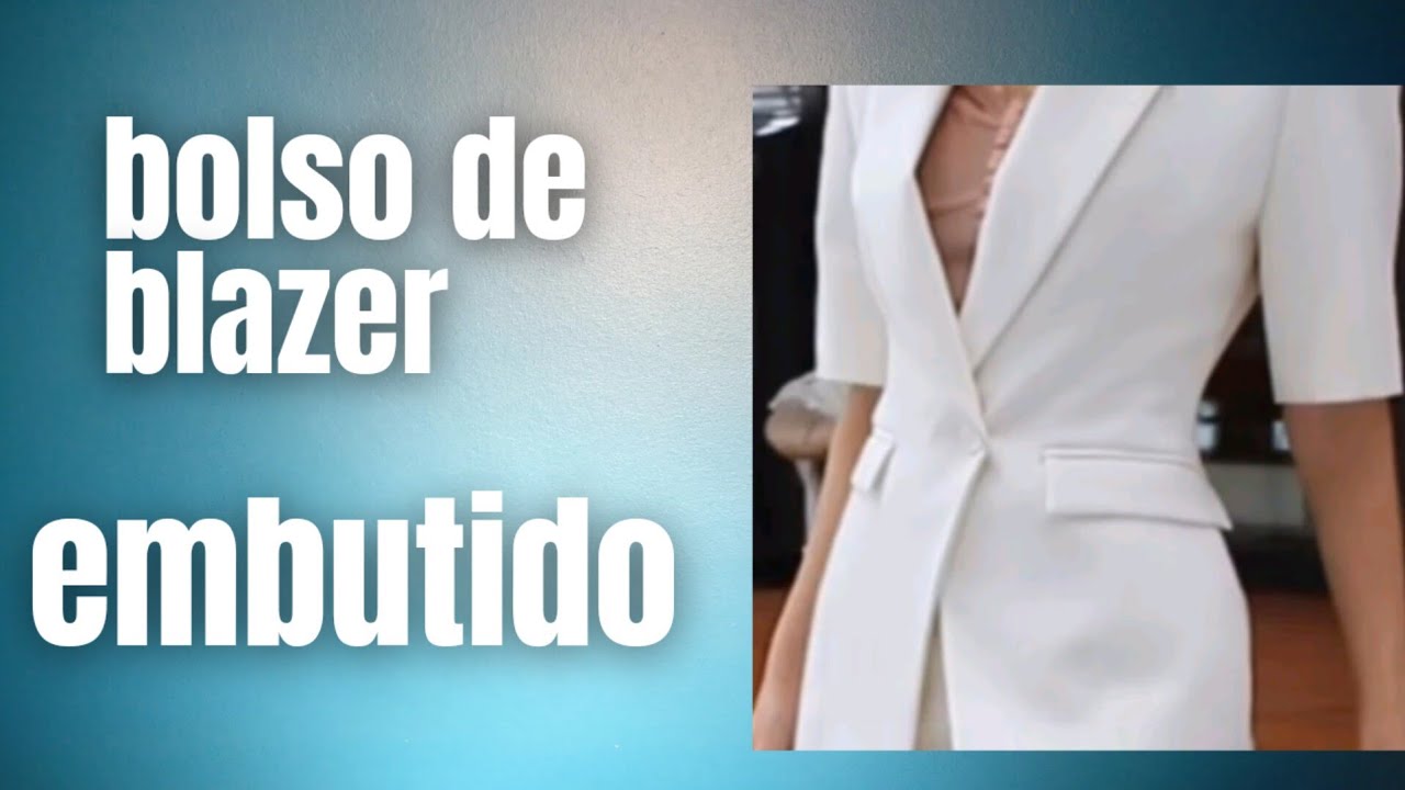 COMO FAZER BOLSO DE BLAZER COM LAPELA EMBUTIDO/PASSO A PASSO.