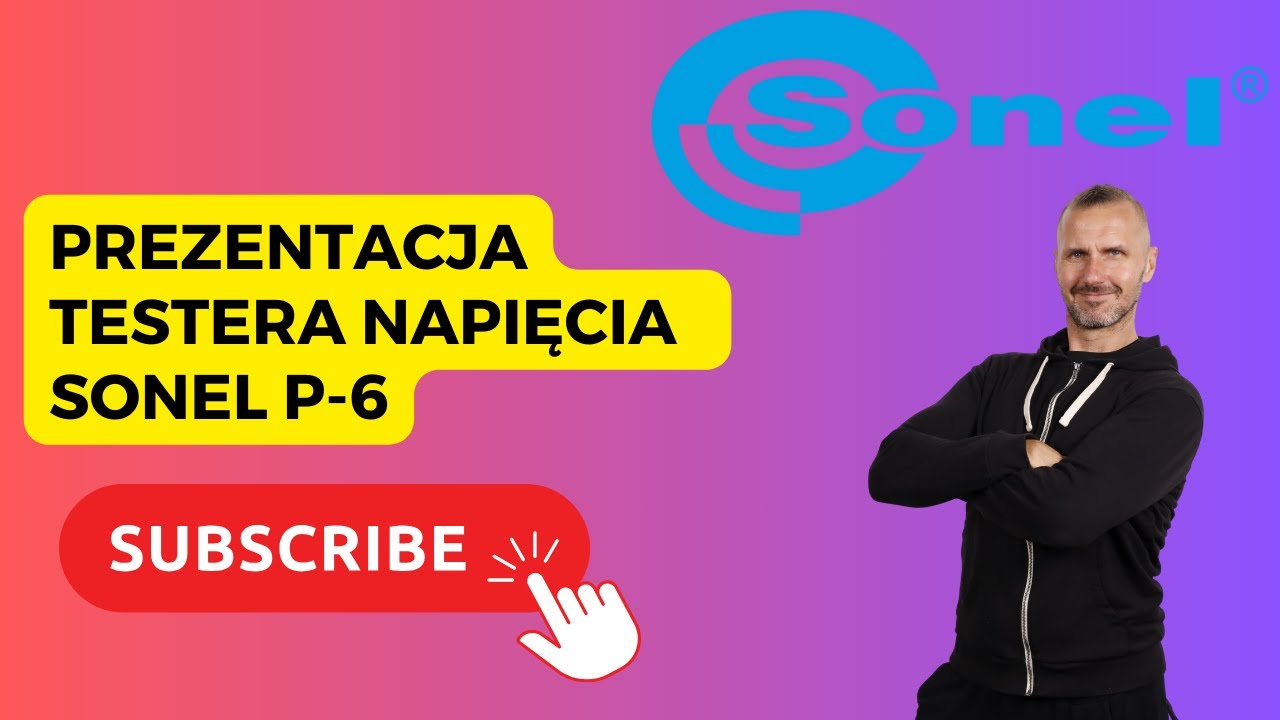 Prezentacja dwubiegunowego wskaźnika napięcia Sonel P-6