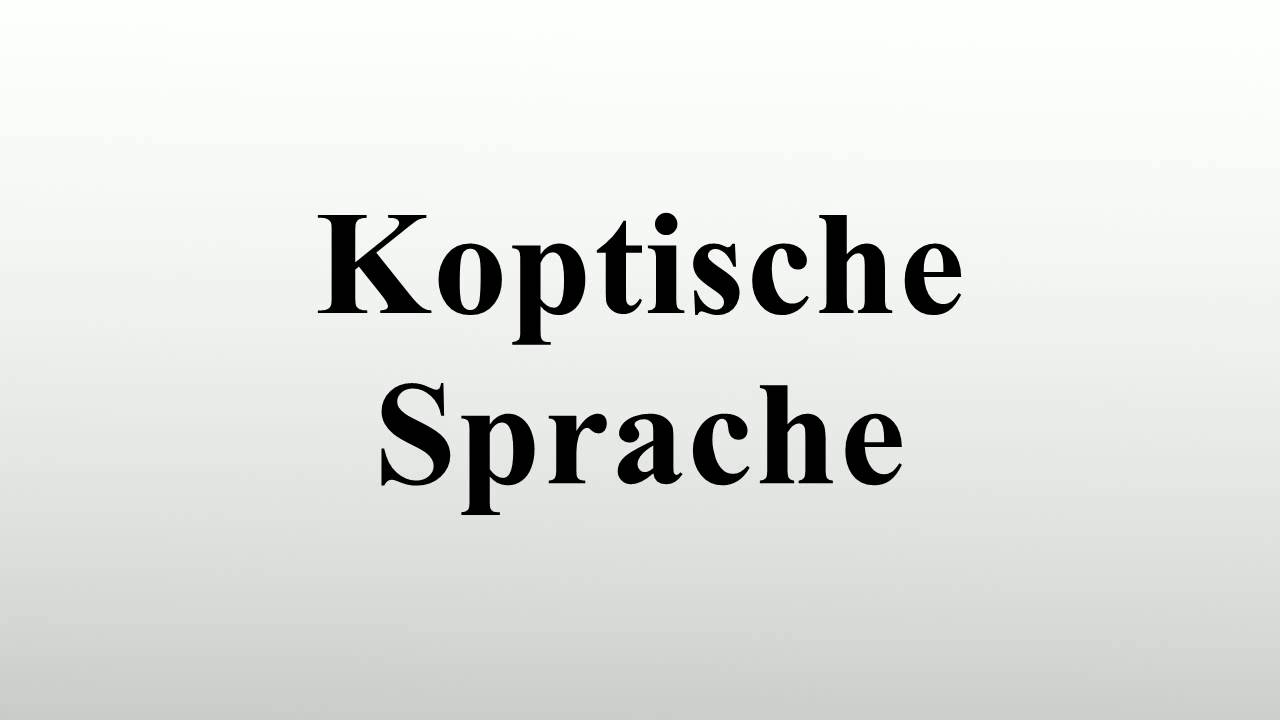 Koptische Sprache
