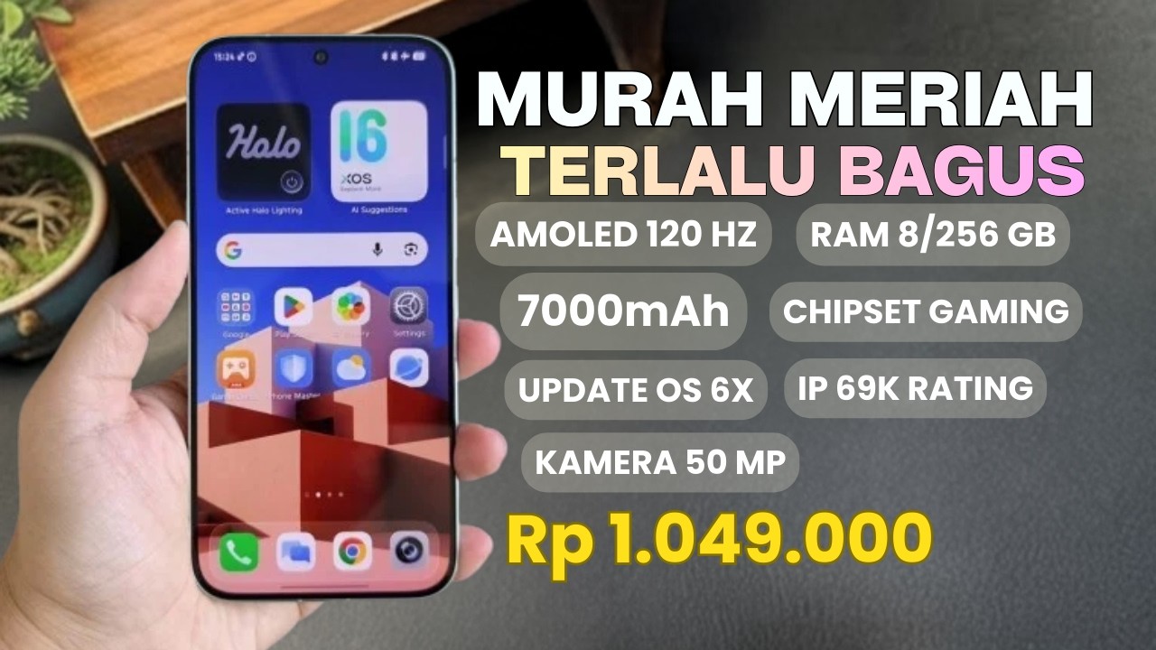 MURAH DAN MEWAH‼️RAM 8/256 GB, 7000MAH - HP 1 JUTAAN KECIL TERBAIK 2026