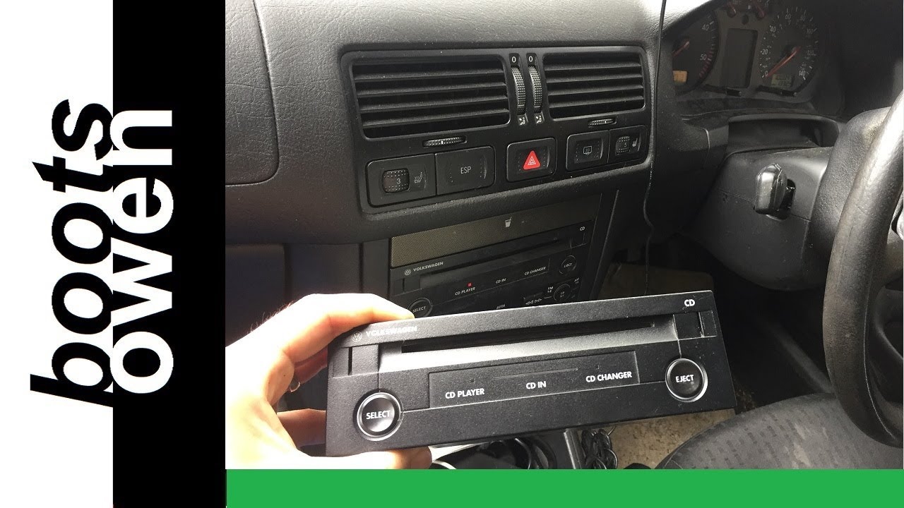 Faulty VW Golf CD player exchange: a How to video: MK4 Golf