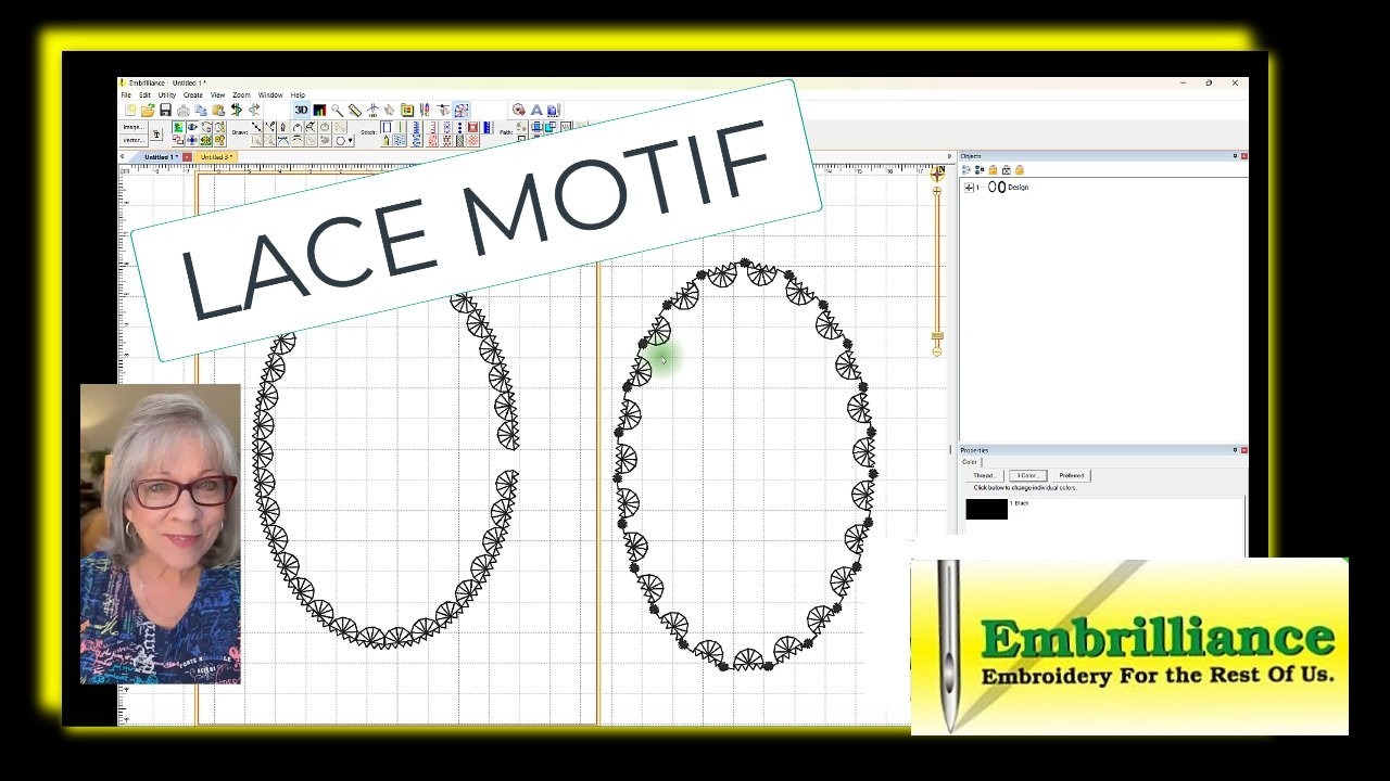Embrilliance Motif LACE Edge - How to Download, Extract, Use and FIX