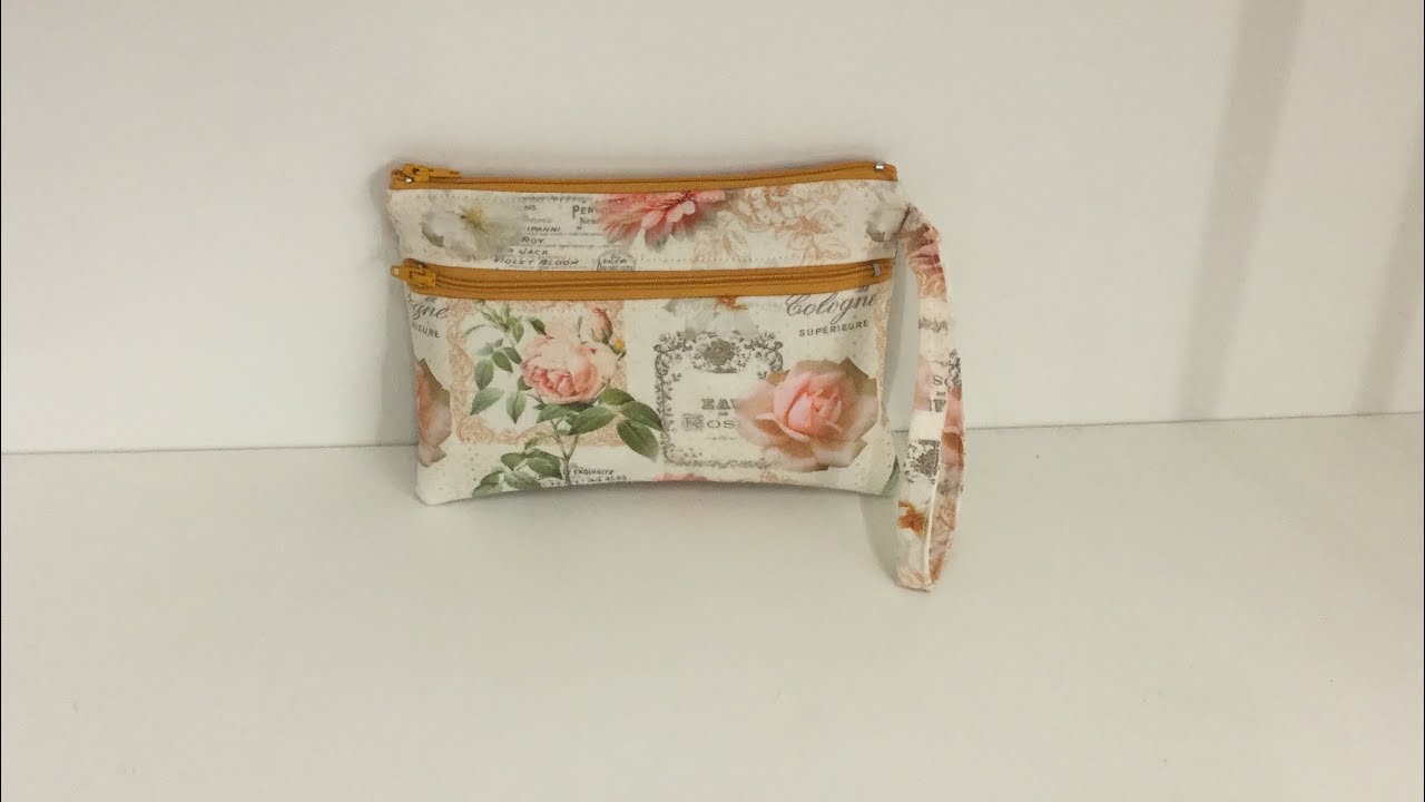 Coudre une petite Pochette avec 2 fermetures éclairs Tuto couture Madalena