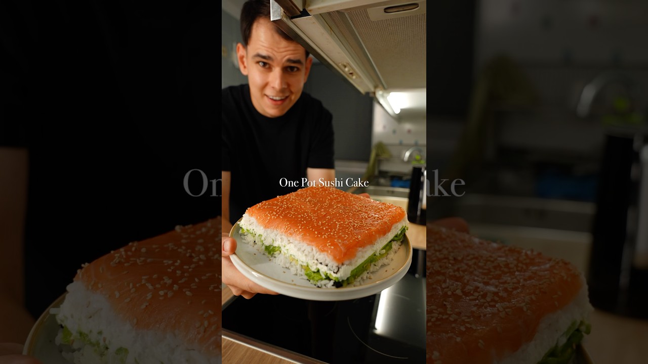 🍣 One Pot Sushi Cake #sushi #sushicake #sushilovers #onepotmeal