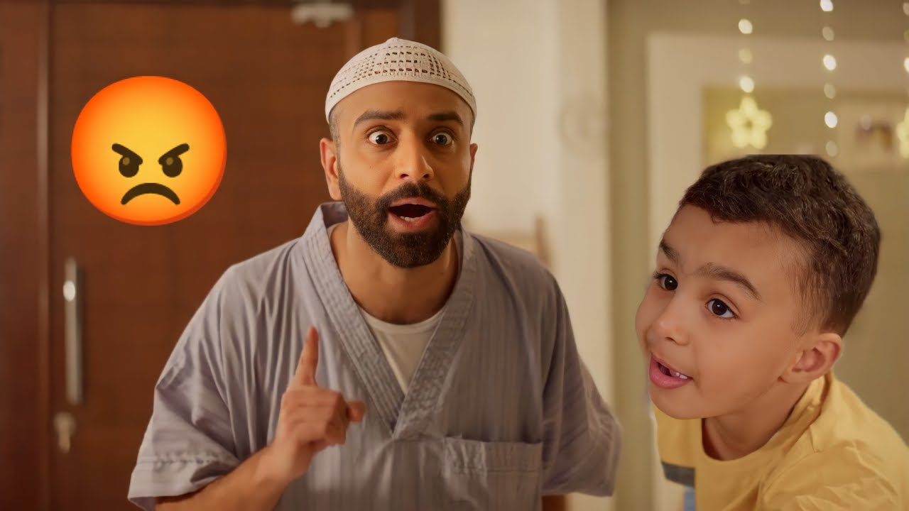 البزر ما يبي يقول بابا وتورط ابوه💔احمد شريف😂