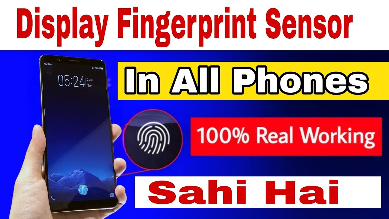 Kisi Bhi Mobile Mein Display Fingerprint Lock Set Karein - Fingerprint Sensor Install Complete Guide