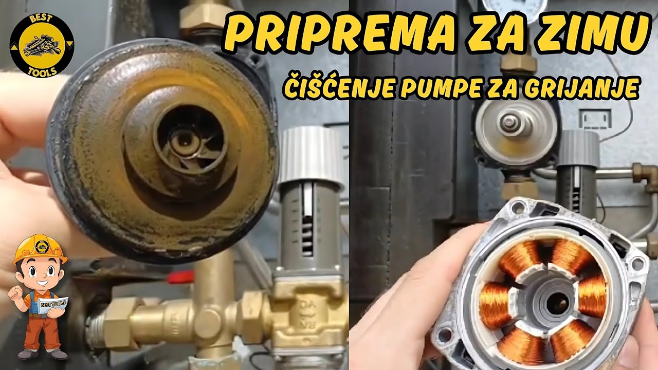 ČI&Scaron;ĆENJE PUMPE ZA GRIJANJE I ZAMJENA VENTILA NA RADIJATORU 4K