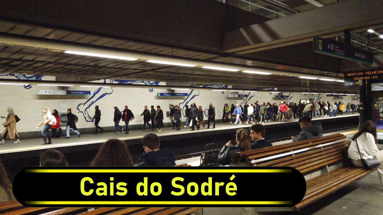 Metro Station Cais do Sodré - Lisbon 🇵🇹 - Walkthrough 🚶
