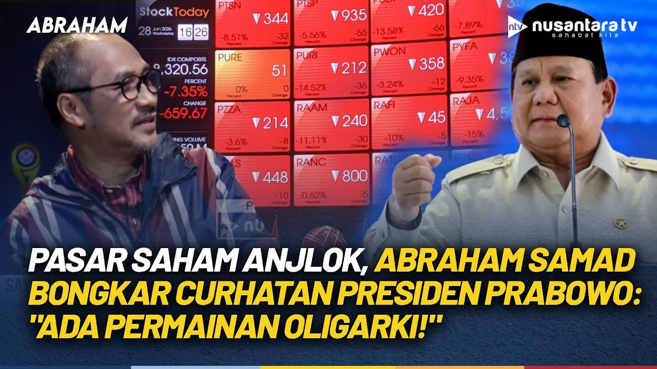 IHSG ke Zona Merah, Abraham Samad Bongkar Pernyataan Presiden Prabowo: Ada Permainan Oligarki | NTV