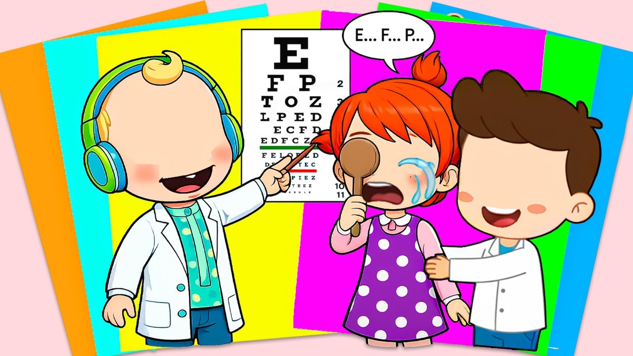 【Paper DIY】Decorate Sticker Book with Doctor JJ Eye Check for Yoyo | Sticker Book DIY