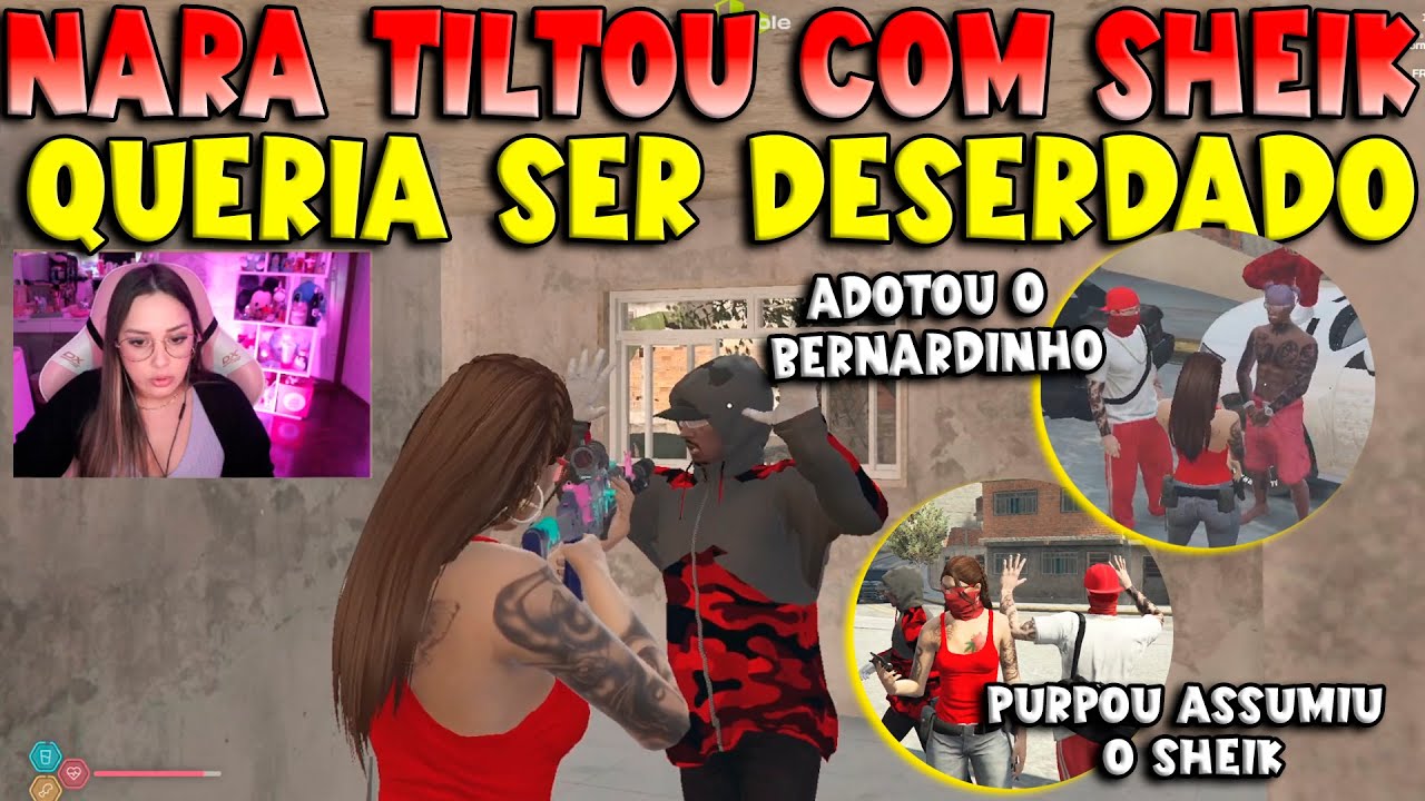 NARA TILTOU COM O SHEIK🔥+  ADOTOU O BERNARDINHO + PURPOU VIROU PAI - KOGA GTA RP CLIPS