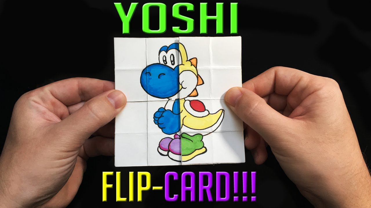 How to Make Yoshi Color Change - Endless Flip Card DIY