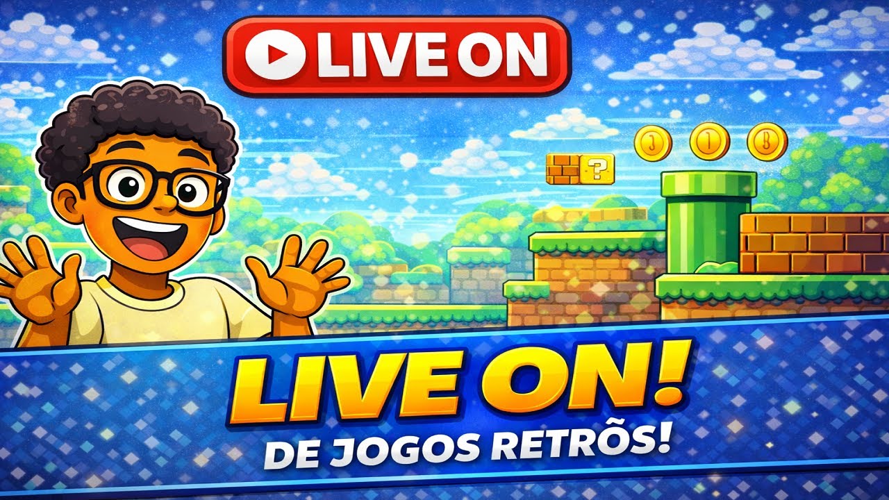 LIVE de Jogos Retrôs! Nostalgia ao vivo!