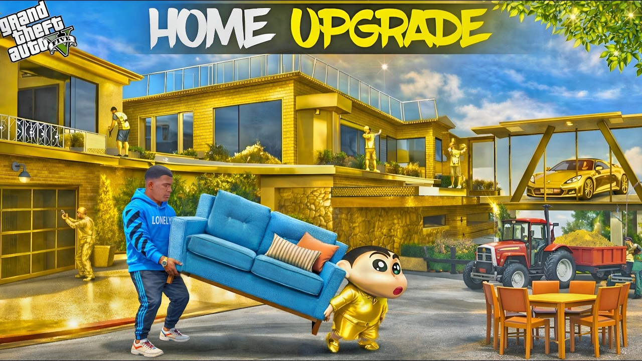 🤑Дом Франклина модернизирован в ЗОЛОТОМ ДОМЕ в GTA 5!