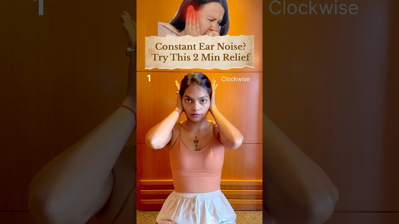 Tinnitus Relief Yoga | 3 Quick Ear Exercises to Stop Ringing,Buzzing & Airplane Ear Issues naturally