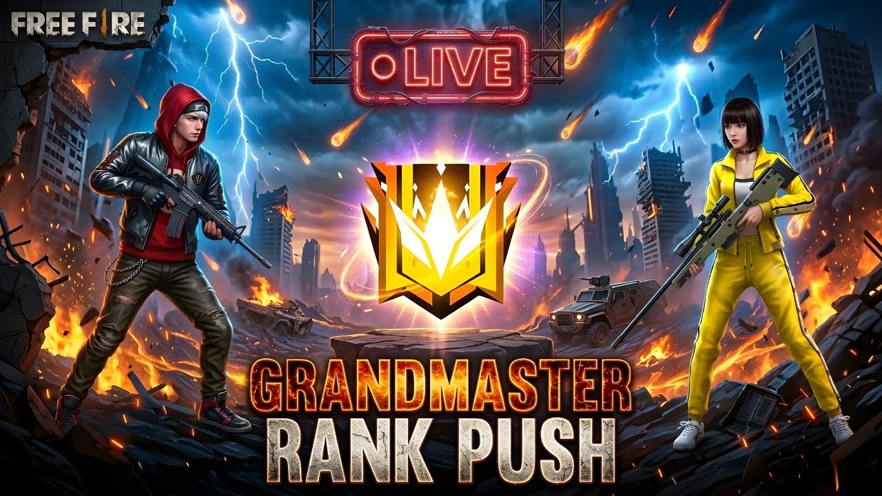ROAD TO GRANDMASTER! 🚫 No Stop Rank Push | Garena Free Fire #freefire #garenafreefire #freefiremax