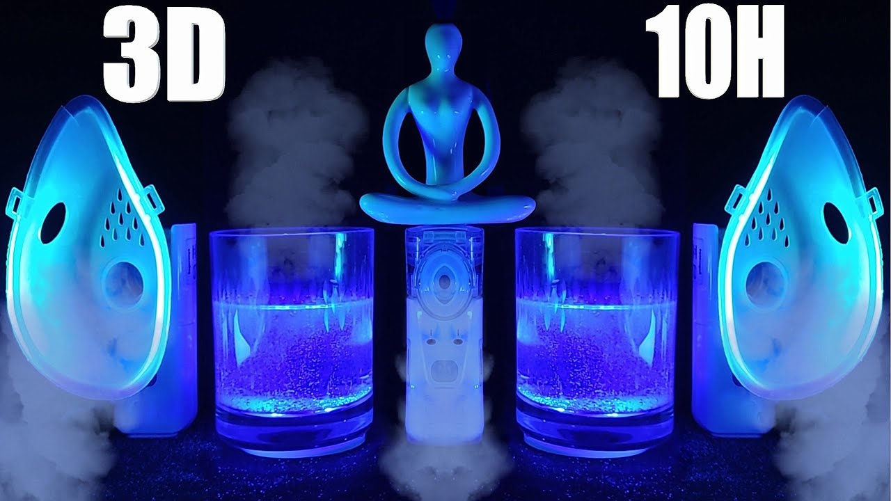 🌬️ ASMR 3D: 3 распылителя и шипучий шум | Лечение для глубокого сна и релаксации💤