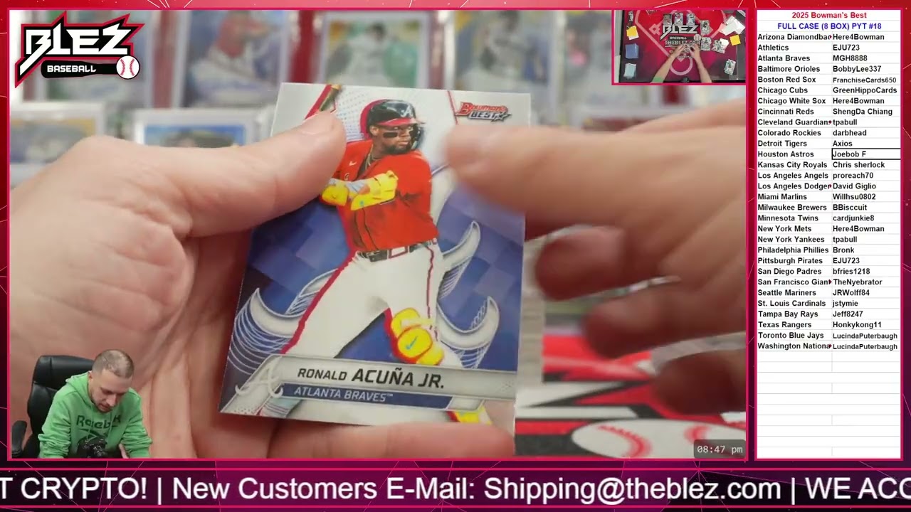 2025 Bowman's Best FULL CASE BREAK Pick Your Team #18