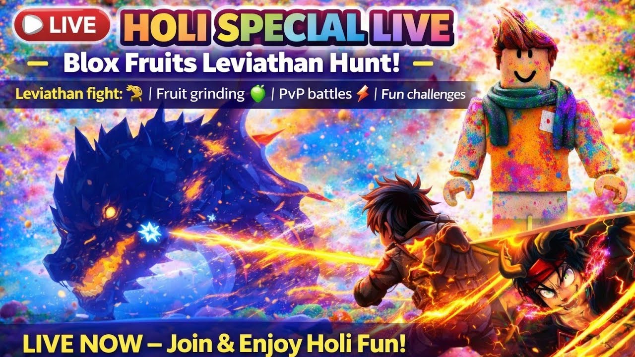 Blox fruits holi 🫟 🔴 LIVE stream