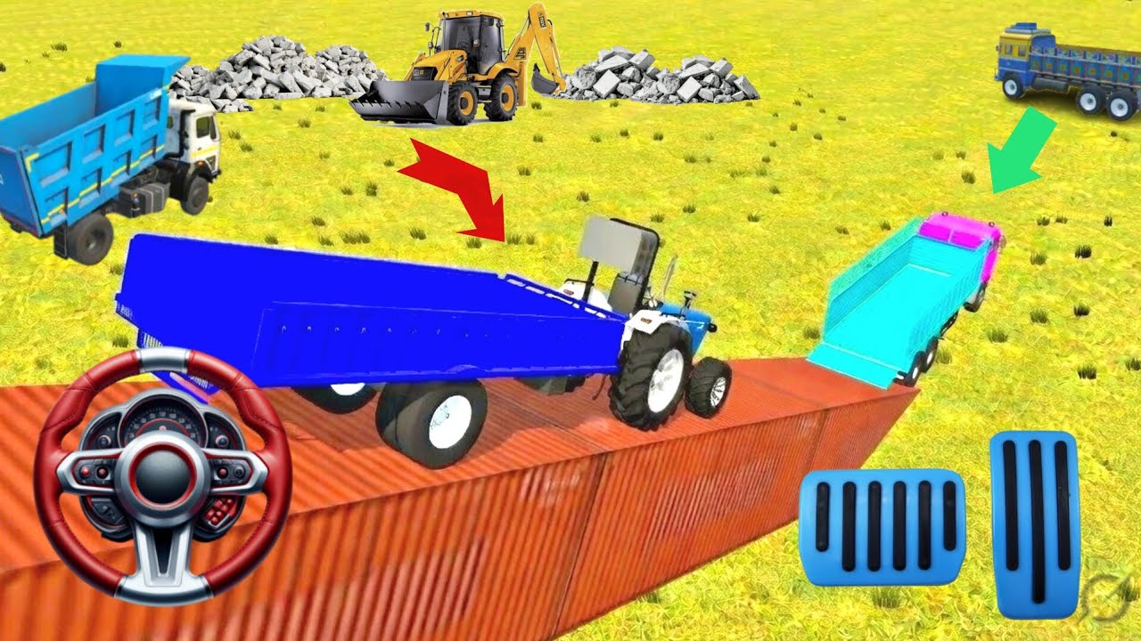 😱Heavy Loading Challenge🔥 Truck Mein pajero + DJ Setup | Ultimate Gaming Fun 🤣 #dj #tractor
