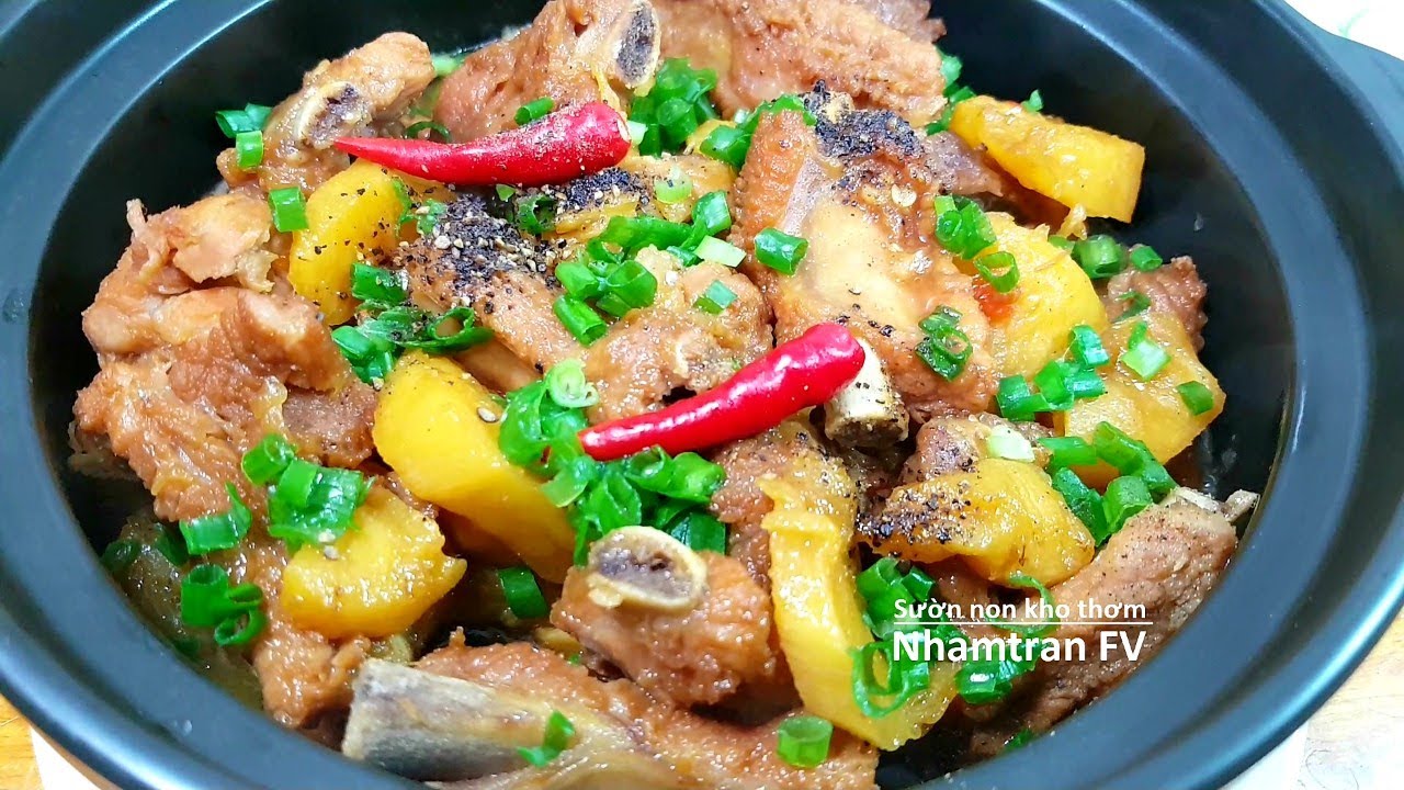 C&aacute;ch l&agrave;m SƯỜN NON KHO THƠM Mềm Thấm Gia Vị Đậm Đ&agrave; Tuyệt Ngon Rất Dễ Nấu |Nhamtran FV