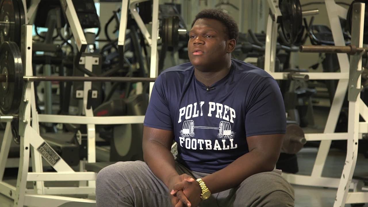 Isaiah Wilson - Poly Prep Offensive Lineman - Highlights/Interview - Sports Stars of Tomorrow