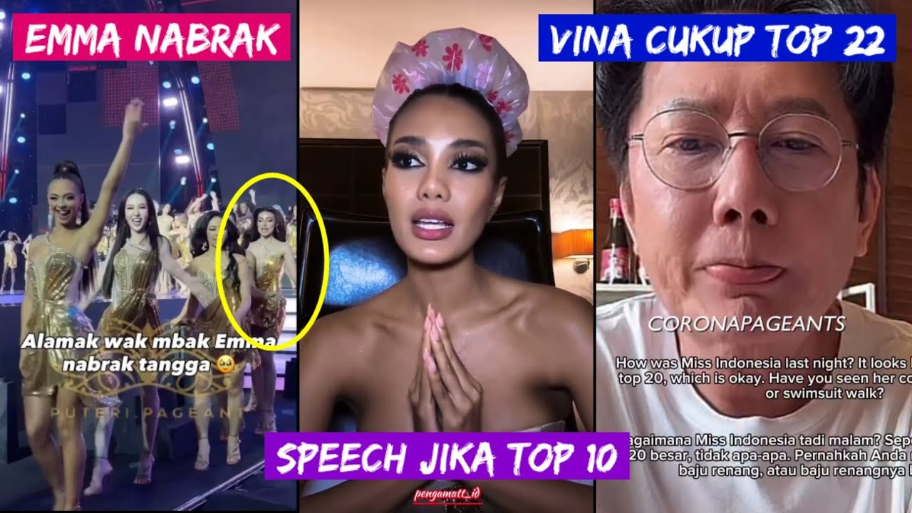 EMMA SEMPAT NABRAK TANGGA PANGGUNG HINGGA SPEECH TOP 10 EDAK..YG TAK TERSOROT Saat & Usai Final MGI
