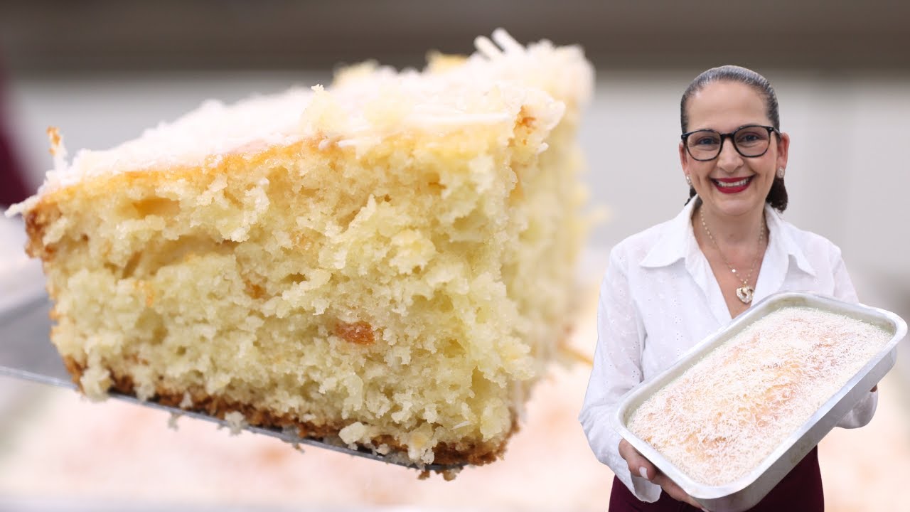 BOLO QUEIJADINHA FÁCIL E RÁPIDO! UM SHOW DE TEXTURA E SABOR! - Isamara Amâncio