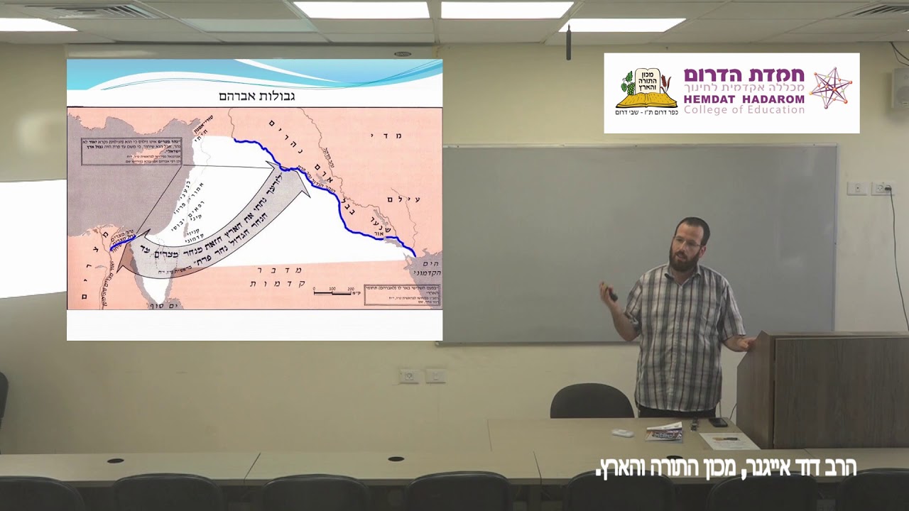 הרב דוד אייגנר- גבולות הארץ ומשמעותן חלק 1