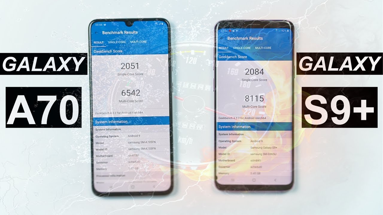 Galaxy A70 vs Galaxy S9 Plus Real Life Speed Test Comparison